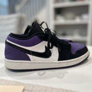 nike air jordan 1 low 'court purple' - Men size 9.5